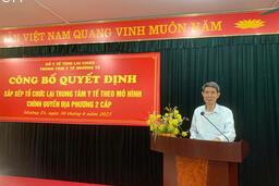 TRUNG TÂM Y TẾ MƯỜNG TÈ TỔ CHỨC HỘI NGHỊ CÔNG BỐ QUYẾT ĐỊNH SẮP XẾP, TỔ CHỨC LẠI TRUNG TÂM Y TẾ THEO MÔ HÌNH CHÍNH QUYỀN ĐỊA PHƯƠNG 2 CẤP