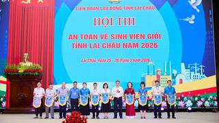 "CĐCS Bệnh viện Đa khoa Mường Tè đạt giải Nhì toàn đoàn tại Hội thi An toàn vệ sinh viên giỏi tỉnh Lai Châu năm 2026".