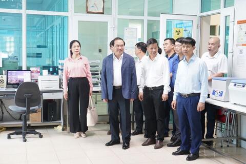 Bệnh viện Trung ương Thái Nguyên khảo sát nhu cầu đào tạo chuyển giao kỹ thuật cho Sở Y tế tỉnh Lai Châu