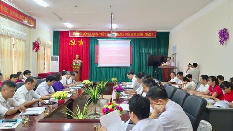 HỘI NGHỊ SƠ KẾT CÔNG TÁC Y TẾ 6 THÁNG ĐẦU NĂM 2025 – TRUNG TÂM Y TẾ PHONG THỔ