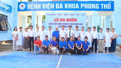 Bệnh viện Đa khoa Phong Thổ tổ chức Lễ ra quân khám sức khỏe định kỳ, khám sàng lọc miễn phí cho nhân dân đợt I năm 2026