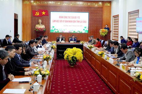 Đoàn công tác của Bộ Y tế làm việc với UBND tỉnh Lai Châu