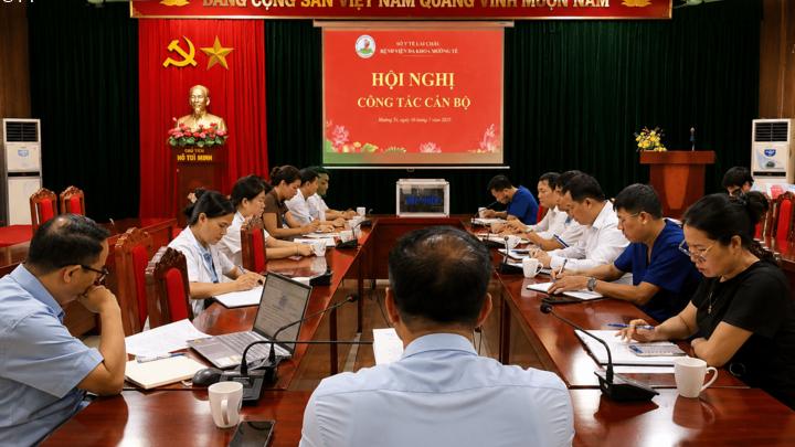 BỆNH VIỆN ĐA KHOA MƯỜNG TÈ TỔ CHỨC HỘI NGHỊ CÔNG TÁC CÁN BỘ