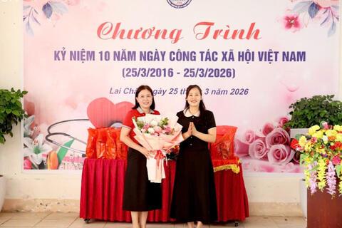 Bệnh viện đa khoa tỉnh Lai Châu tổ chức kỷ niệm ngày công tác xã hội Việt Nam lần thứ 10 (25 /03/2016 - 25/03/2026)