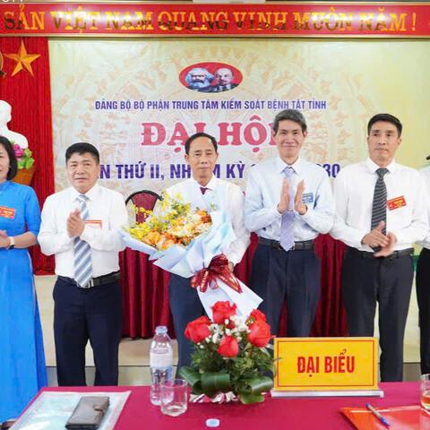 Đại hội Đảng bộ bộ phận Trung tâm Kiểm soát bệnh tật tỉnh lần II, nhiệm kỳ 2025 - 2030
