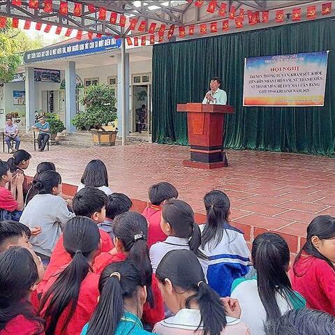 Hội nghị truyền thông tư vấn, khám sức khỏe tiền hôn nhân cho nam, nữ vị thành niên, thanh niên; hệ lụy mất cân bằng giới tính khi sinh tại các xã khu vực I, Trường THPT, Trường PTDTNT năm 2025