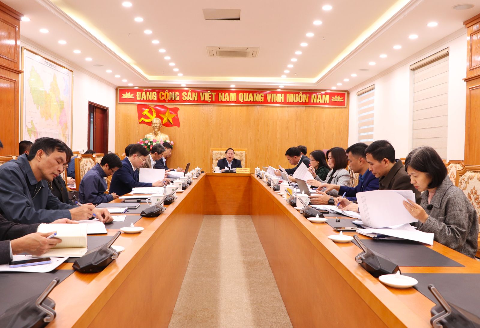 Hội nghị xây dựng dự thảo Nghị quyết và Đề án bảo vệ, chăm sóc, nâng cao sức khỏe Nhân dân và chất lượng dân số tỉnh Lai Châu giai đoạn 2026-2030